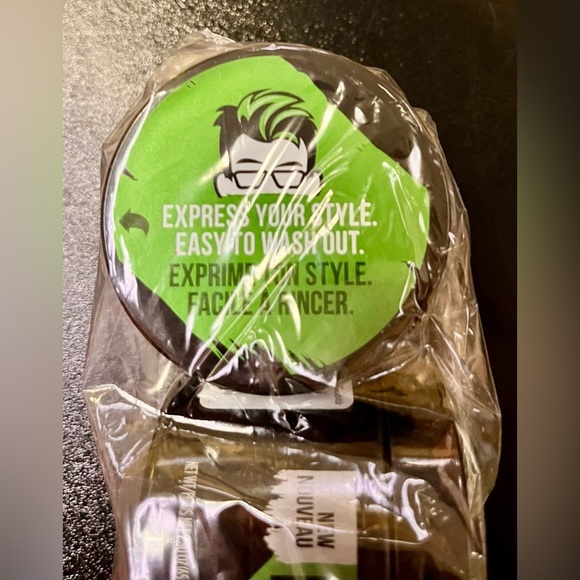 Axe Hair Styling Paint Green Brand New Set of 6 Temporary Color Paste Gel Styler - Picture 3 of 6